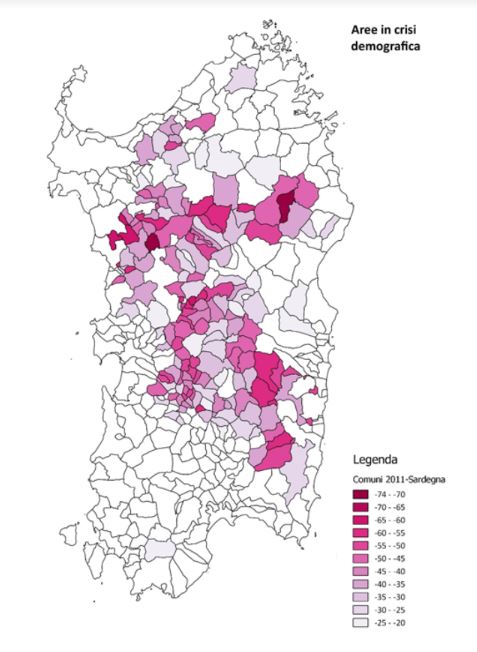Dinamica demografica dal 1961 al 2011 - Spopolamento in Sardegna, ripartire dal turismo e tipicità