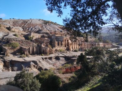 Vista della splendida miniera di Ingurtosu ad Arbus