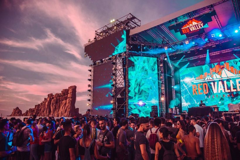 Il palco del Red Valley Festival 2019